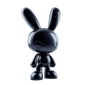 Stylish Black Rabbit V3 Vinyl Car Decal Sticker – Waterproof & UV-Resistant 3.4133333333333336"