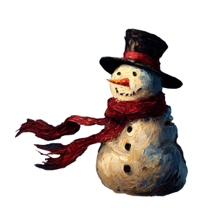 Christmas Snowman V6 Vinyl Car Decal Sticker – Waterproof & UV-Resistant 3.4133333333333336"