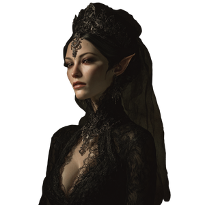 Dark Elven Queen Vinyl Car Decal Sticker – Waterproof & UV-Resistant 3.4133333333333336"
