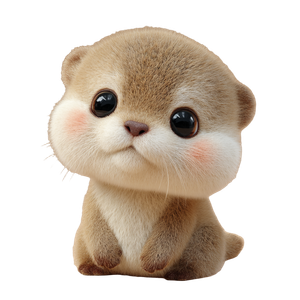 Baby Otter Character Vinyl Car Decal Sticker – Waterproof & UV-Resistant 6.826666666666667"