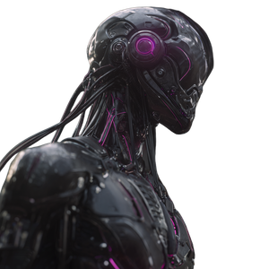 Sci-Fi Robotic Face Vinyl Car Decal Sticker – Waterproof & UV-Resistant 6.826666666666667"