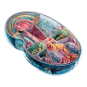 Colorful Mitochondrion Vinyl Car Decal Sticker – Waterproof & UV-Resistant 3.4133333333333336" Colorful Mitochondrion Vinyl Car Decal Sticker – Waterproof & UV-Resistant 3.4133333333333336"