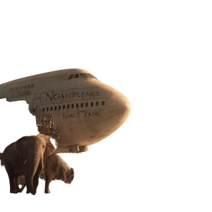 Noah'S Plane Vinyl Car Decal Sticker – Waterproof & UV-Resistant 3.4133333333333336"