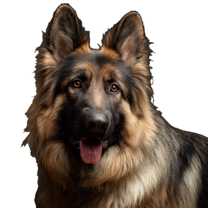 Longhaired German Shepherd Vinyl Car Decal Sticker – Waterproof & UV-Resistant 3.4133333333333336"