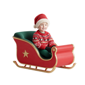 Joyful Christmas Boy Vinyl Car Decal Sticker – Waterproof & UV-Resistant 6.826666666666667"