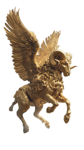 Golden Winged Ram V2 Vinyl Car Decal Sticker – Waterproof & UV-Resistant 4.8533333333333335" Golden Winged Ram V2 Vinyl Car Decal Sticker – Waterproof & UV-Resistant 4.8533333333333335"