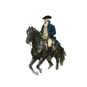 Jefferson On Stallion Vinyl Car Decal Sticker – Waterproof & UV-Resistant 3.4133333333333336"