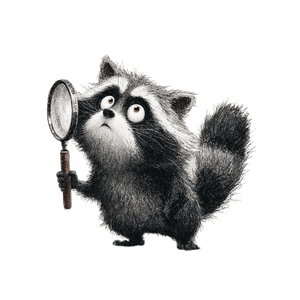 Cartoon Raccoon Detective Vinyl Car Decal Sticker – Waterproof & UV-Resistant 3.4133333333333336" Cartoon Raccoon Detective Vinyl Car Decal Sticker – Waterproof & UV-Resistant 3.4133333333333336"