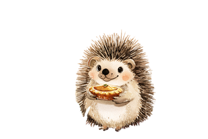 Whimsical Hedgehog Picnic Vinyl Car Decal Sticker – Waterproof & UV-Resistant 5.97333333333333