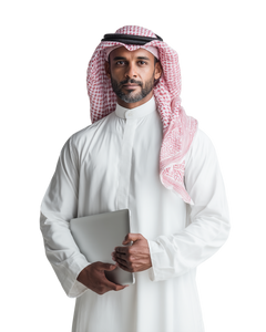 Confident Saudi Man V3 Vinyl Car Decal Sticker – Waterproof & UV-Resistant 4.0"