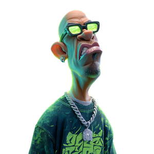 Hip Hop Caricature Vinyl Car Decal Sticker – Waterproof & UV-Resistant 3.4133333333333336"