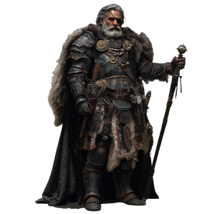 Grizzled Fantasy General Vinyl Car Decal Sticker – Waterproof & UV-Resistant 3.4133333333333336"