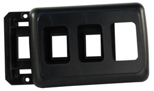 Upgrade Your RV Switch Wall with JR Products Multi Purpose Switch Faceplate | Easy Installation | Durable Black Plate | Fits Models 13165-13245