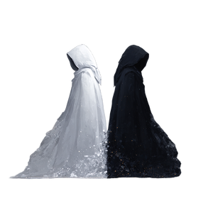 Cosmic Duality Figures V4 Vinyl Car Decal Sticker – Waterproof & UV-Resistant 3.4133333333333336"