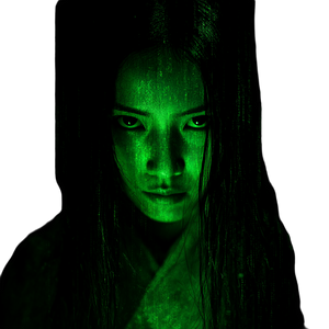 Asian Ghost Vinyl Car Decal Sticker – Waterproof & UV-Resistant 6.826666666666667"