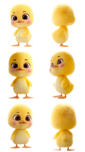 Fluffy Yellow Duckling V7 Vinyl Car Decal Sticker – Waterproof & UV-Resistant 9.706666666666667"