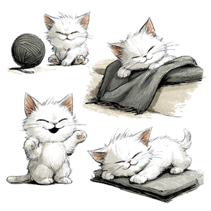 Playful Kittens V5 Vinyl Car Decal Sticker – Waterproof & UV-Resistant 3.4133333333333336" Playful Kittens V5 Vinyl Car Decal Sticker – Waterproof & UV-Resistant 3.4133333333333336"