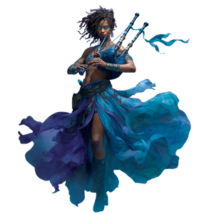 Fantasy Bagpiper Vinyl Car Decal Sticker – Waterproof & UV-Resistant 3.4133333333333336"