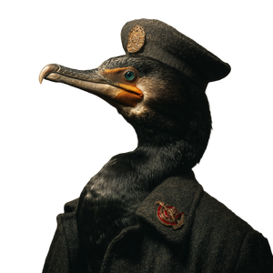 Soviet Cormoran Vinyl Car Decal Sticker – Waterproof & UV-Resistant 3.4133333333333336"