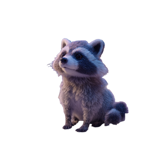 Cute Raccoon Scene Vinyl Car Decal Sticker – Waterproof & UV-Resistant 3.4133333333333336"