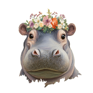 Cute Crowned Hippopotamus Vinyl Car Decal Sticker – Waterproof & UV-Resistant 3.4133333333333336" Cute Crowned Hippopotamus Vinyl Car Decal Sticker – Waterproof & UV-Resistant 3.4133333333333336"