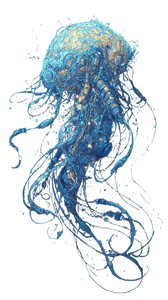 Floating Magical Brain Vinyl Car Decal Sticker – Waterproof & UV-Resistant 9.706666666666667"