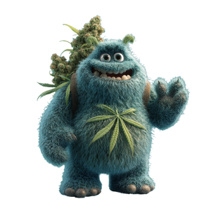 Pixar Weed Monster Vinyl Car Decal Sticker – Waterproof & UV-Resistant 6.826666666666667"
