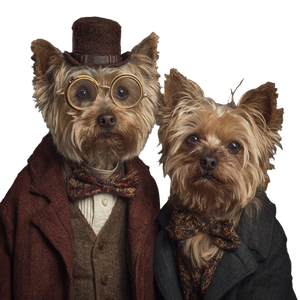 Old Yorkies Vinyl Car Decal Sticker – Waterproof & UV-Resistant 3.4133333333333336"