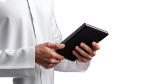 Hand Holding Notebook Vinyl Car Decal Sticker – Waterproof & UV-Resistant 2.72"