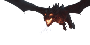 Fiery Sky Dragon Vinyl Car Decal Sticker – Waterproof & UV-Resistant 5.12"