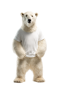 Confident Polar Bear Vinyl Car Decal Sticker – Waterproof & UV-Resistant 8.96"