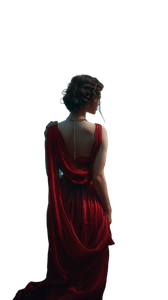 Woman In Red V30 Vinyl Car Decal Sticker – Waterproof & UV-Resistant 4.8533333333333335"