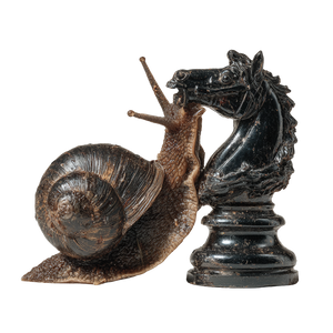Surreal Symbolism Snail Vinyl Car Decal Sticker – Waterproof & UV-Resistant 3.4133333333333336"