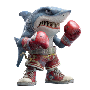 Boxer Shark Vinyl Car Decal Sticker – Waterproof & UV-Resistant 3.4133333333333336"