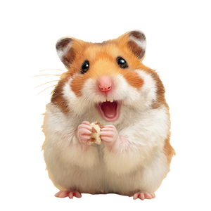Smiling Hamster V3 Vinyl Car Decal Sticker – Waterproof & UV-Resistant 3.4133333333333336"