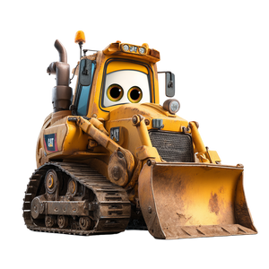 Cartoon Bulldozer Mascot Vinyl Car Decal Sticker – Waterproof & UV-Resistant 3.4133333333333336" Cartoon Bulldozer Mascot Vinyl Car Decal Sticker – Waterproof & UV-Resistant 3.4133333333333336"