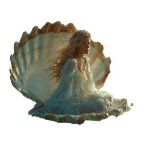 Ethereal Shell Muse Vinyl Car Decal Sticker – Waterproof & UV-Resistant 3.4133333333333336"