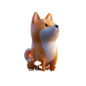 Stylized Shiba Inu Vinyl Car Decal Sticker – Waterproof & UV-Resistant 6.826666666666667"