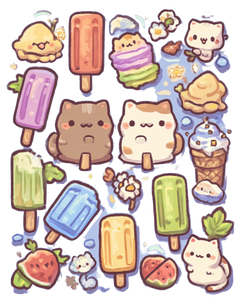 Magical Popsicles Kitties Vinyl Car Decal Sticker – Waterproof & UV-Resistant 4.0" Magical Popsicles Kitties Vinyl Car Decal Sticker – Waterproof & UV-Resistant 4.0"