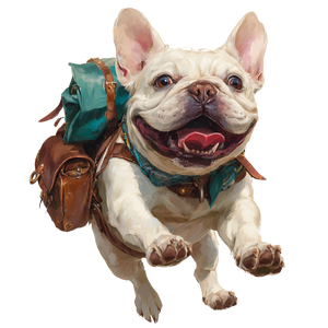 Happy Adventurer Bulldog Vinyl Car Decal Sticker – Waterproof & UV-Resistant 3.4133333333333336" Happy Adventurer Bulldog Vinyl Car Decal Sticker – Waterproof & UV-Resistant 3.4133333333333336"