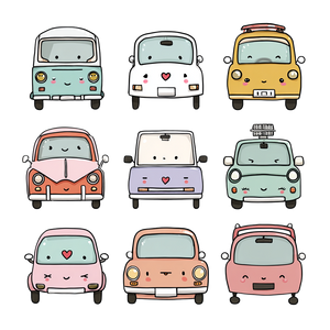 Kawaii Color Cars Vinyl Car Decal Sticker – Waterproof & UV-Resistant 3.4133333333333336" Kawaii Color Cars Vinyl Car Decal Sticker – Waterproof & UV-Resistant 3.4133333333333336"
