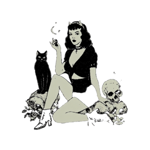 Cartoon Witch Spell V2 Vinyl Car Decal Sticker – Waterproof & UV-Resistant 3.4133333333333336"