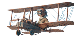 Wright Brothers Animation Vinyl Car Decal Sticker – Waterproof & UV-Resistant 5.4