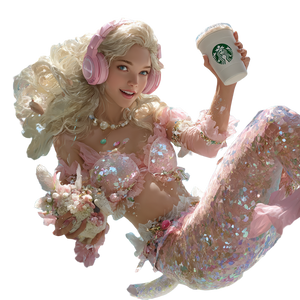 Stylish Mermaid Illustration Vinyl Car Decal Sticker – Waterproof & UV-Resistant 3.4133333333333336"