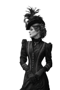 Steampunk Lady V2 Vinyl Car Decal Sticker – Waterproof & UV-Resistant 8.96"