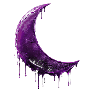 Dripping Moon Vinyl Car Decal Sticker – Waterproof & UV-Resistant 3.4133333333333336"