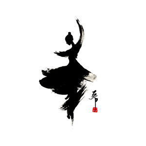 Dancing Korean Woman V5 Vinyl Car Decal Sticker – Waterproof & UV-Resistant 6.826666666666667"