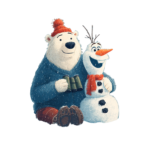 Teddy And Olaf Vinyl Car Decal Sticker – Waterproof & UV-Resistant 3.4133333333333336" Teddy And Olaf Vinyl Car Decal Sticker – Waterproof & UV-Resistant 3.4133333333333336"