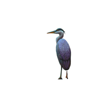 Heron By River Vinyl Car Decal Sticker – Waterproof & UV-Resistant 6.826666666666667"