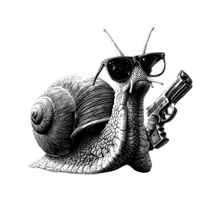 Cool Snail Vinyl Car Decal Sticker – Waterproof & UV-Resistant 3.4133333333333336"